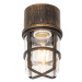 Vintage venkovní nástěnná lampa černá IP54 - Kiki