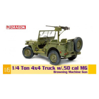 Model Kit military 75052 - 1/4-Ton 4x4 Truck w/M2 .50-cal Machine Gun (1:6)