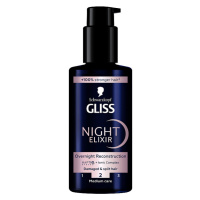 Schwarzkopf Gliss Night Elixir noční elixír na vlasy Overnight Reconstruction 100ml