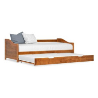 SHUMEE vysouvací rám postele/pohovky 90 × 200, borovice, medově hnědý