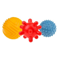 TULLO Edukační barevné míčky 3ks v balení, žlutý/červený/modrý