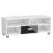ArtCross TV stolek SOLO | SOL 06 Barva: Bílá / černý lesk