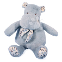 Plyšový hrošík s šátkem Hippo Bandana Soft Blue Histoire d’ Ours modrý 22 cm od 0 měsíců