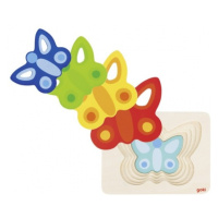 Vrstvené puzzle - motýli II Montessori