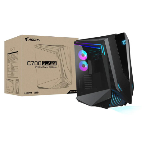 GIGABYTE AORUS C700/Big Tower/Transpar./Černá