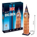 CubicFun 3D puzzle Big Ben střední Londýn 47 dílků