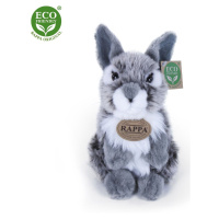 Rappa Plyšový zajíc šedý sedící 20 cm Eco Friendly