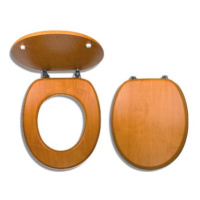 Novaservis Dýhované sedátko z lisovaného dřeva PRESTIGE OŘECH SVĚTLÝ - umělá dýha (WC/ORECH) (WC