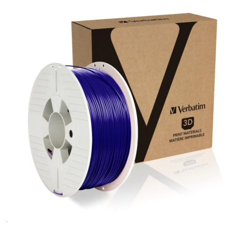 VERBATIM 3D Printer Filament PLA 1.75mm, 335m, 1kg blue (OLD PN 55269)