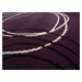 Alfa Carpets  Kusový koberec Kruhy lila - 80x150 cm