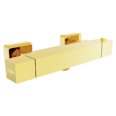 MEXEN Cube termostatická sprchová baterie gold 77200-50