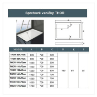 H K Sprchový kout DIAMOND 120x70 cm L/P varianta včetně sprchové vaničky z litého mramoru