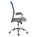 Dětská židle MOON – látka, více barev šedo-modrá