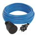 EMOS Silikonový prodlužovací kabel s 1 zásuvkou PURPURO 10 m modrý