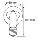 Paulmann LED žárovka E27 se 7,5W vláknem 2 700 K, čirá, stmívatelná