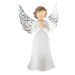 Dekorační soška Anděl modlící se 12 cm, bílý