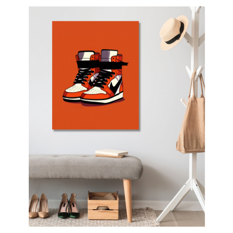 Obrazy na stěnu - Boty Sneakers Rozměr: 80x100 cm, Rámování: bez rámu a bez vypnutí plátna