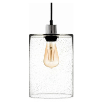 Solbika Lighting Závěsná lampa Sodovkové sklo čiré Ø 18 cm