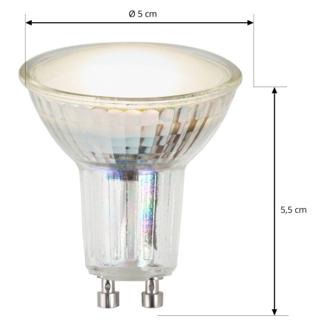 Arcchio LED reflektor GU10 4,5W 3 000K 120° sklo