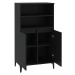 vidaXL Skříň highboard černá 60 x 36 x 110 cm kompozitní dřevo