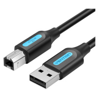 Kabel USB 2.0 A na B Vention COQBD 0,5 m (černý)