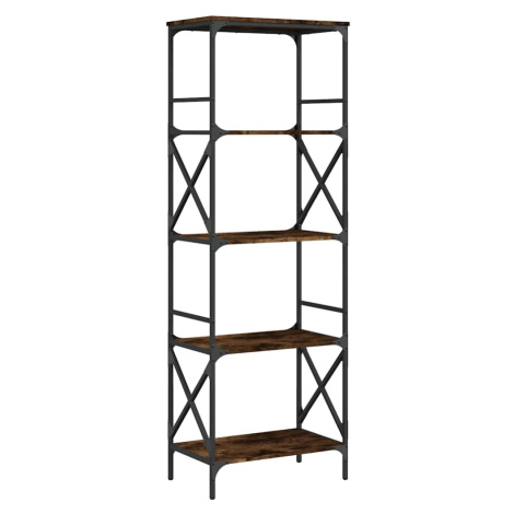 vidaXL Knihovna s 5 policemi kouřový dub 59x35x171 cm kompozitní dřevo