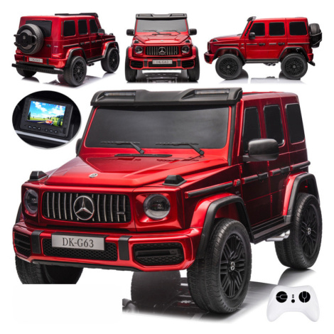 Mamido Elektrické autíčko Mercedes G63 AMG 24V 4x200W lakované červené