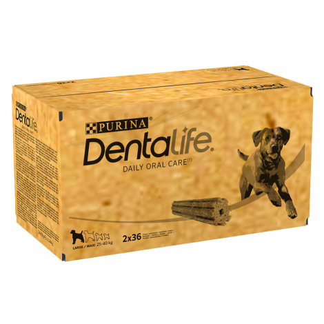 Purina Dentalife pamlsky pro každodenní péči o zuby pro velké psy (25-40kg) - 2 x 72 tyčinek (48