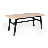 Hector Jídelní kaučukový stůl Lingo obdélníkový hnědý/černý