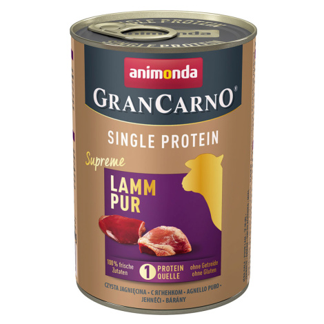 Animonda GranCarno Adult Single Protein Supreme 24 x 400 g - čisté jehněčí