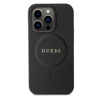 Guess PU Saffiano MagSafe Zadní Kryt pro iPhone 15 Pro Black