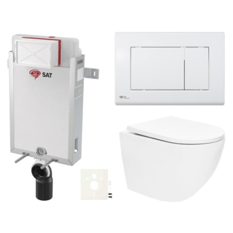 Závěsný wc set k zazdění SAT SIKOSZTOR6720