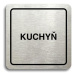 Accept Piktogram "kuchyň" (80 × 80 mm) (stříbrná tabulka - černý tisk)