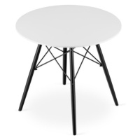 Jídelní stůl TODI 80 cm - černá/bílá