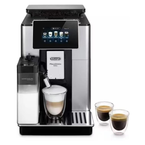 DeLonghi PrimaDonna Soul ECAM 610.55.SB automatický kávovar, 1450 W, 19 bar, vestavěný mlýnek, c