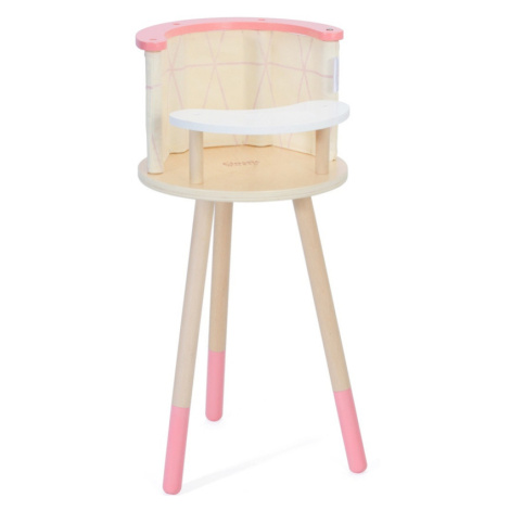CLASSIC WORLD Dřevěná krmicí židle pro panenky