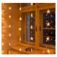 DecoLED Vánoční osvětlení do okna 1,2 x 1,2 m, propojovatelné, hvězdy