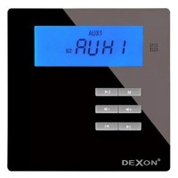 Dexon - zesilovač do sauny 2× 17 W, Black