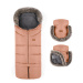 Petite&Mars Set zimní fusak Arctic 4v1 + rukavice na kočárek Furry Pastel Peach