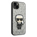 Karl Lagerfeld KLHCP14MGFKPG hard silikonové pouzdro iPhone 14 PLUS 6.7" silver Glitter Flakes I