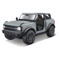 MAISTO - 2021 Ford Bronco Badlands (bez dveří), kaktusově šedá, 1:18