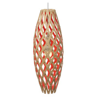 david trubridge david trubridge Hinaki závěsná lampa 50 cm bambusově červená
