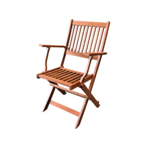 Skládací zahradní křeslo Bogo, tropické dřevo Asko