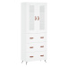 vidaXL Skříň highboard bílá 69,5 x 34 x 180 cm kompozitní dřevo