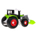 mamido  Konstrukční traktor s přívěsem zelený