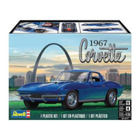 Revell Plastic ModelKit MONOGRAM auto 4517 - 1967 Corvette Sting Ray Sport Coupe 2N1 (1:25)