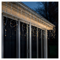 Konstsmide Christmas LED světelná clona ledový déšť jantarově bílá 5m