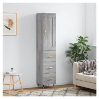 vidaXL Skříň highboard šedá sonoma 34,5 x 34 x 180 cm kompozitní dřevo