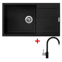 Sinks Ultima 860 XXL Pureblack + Vitalia GR