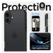 Spigen Ultra Hybrid kryt iPhone 16 frost black